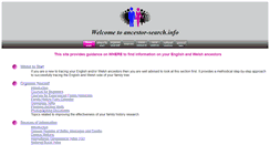 Desktop Screenshot of ancestor-search.info